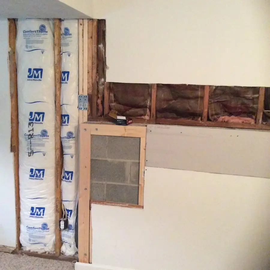 Wall insulation replacement during Contents Cleaning & Restoration in Corona de Tucson
